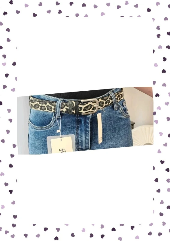 Ceinture léopard – Triple passants pailletés - Plusieurs tailles et Coloris